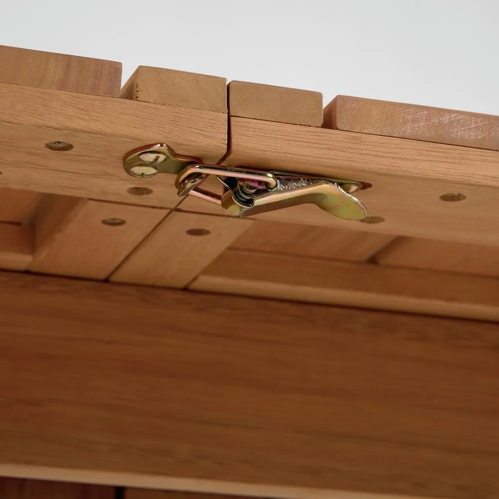 Záhradný rozkladací jedálenský stôl z eukalyptového dreva Kave Home Hanzel