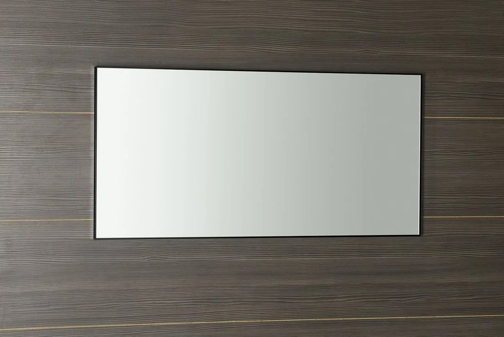 Sapho Sapho, AROWANA zrkadlo v ráme, 1000x500mm, čierna matná, AWB1050