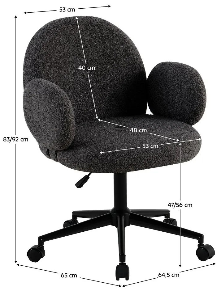 Kancelárske kreslo Trio (sivá + čierna). Vlastná spoľahlivá doprava až k Vám domov. 1119531