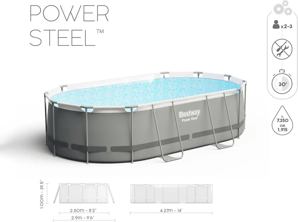 Rámový bazén 427x250x100cm Bestway 10in1 56620