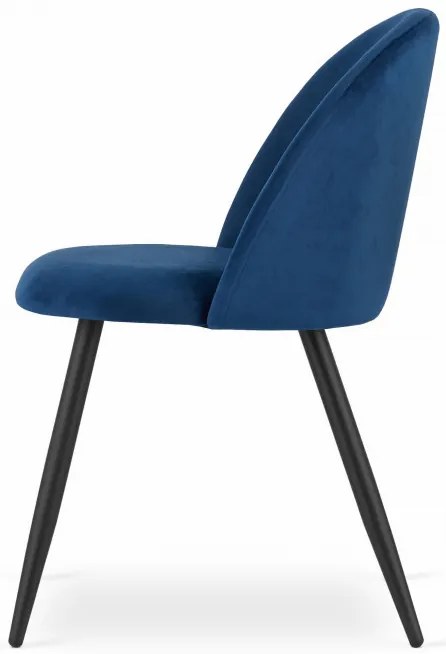 Set troch jedálenských stoličiek BELLO zamatové granátové (3ks)