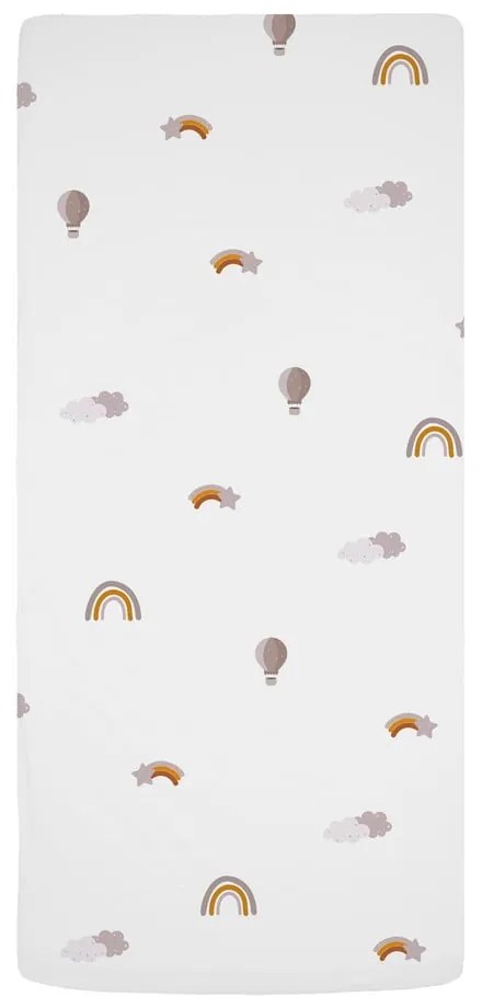 Napínacia detská plachta z bavlneného saténu 200x90 cm Balloon Dreaming - Butter Kings
