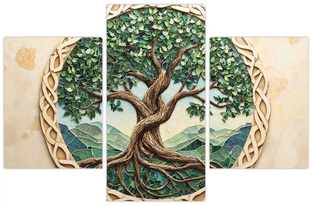 Obraz – Prepletený strom života (90x60 cm)