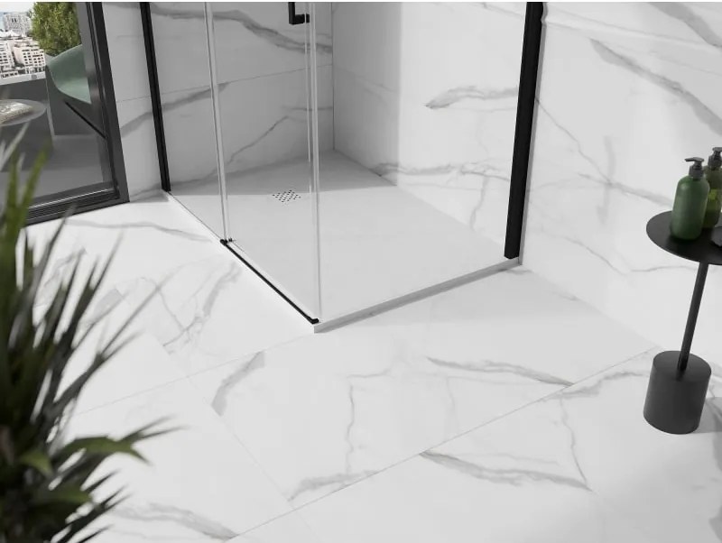 Mexen Stone+ Obdĺžniková kompozitná sprchová vanička 120 x 100 cm, biela - 44101012