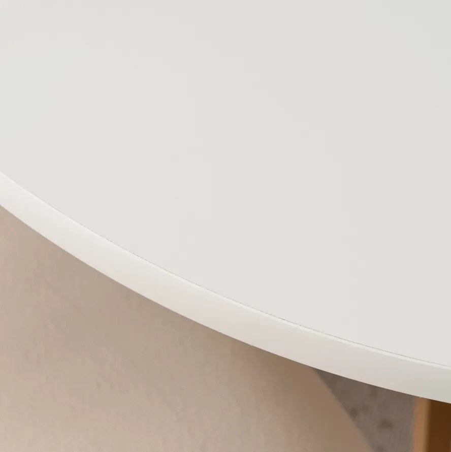 Stôl RENO 90–190 cm Biely/Dub