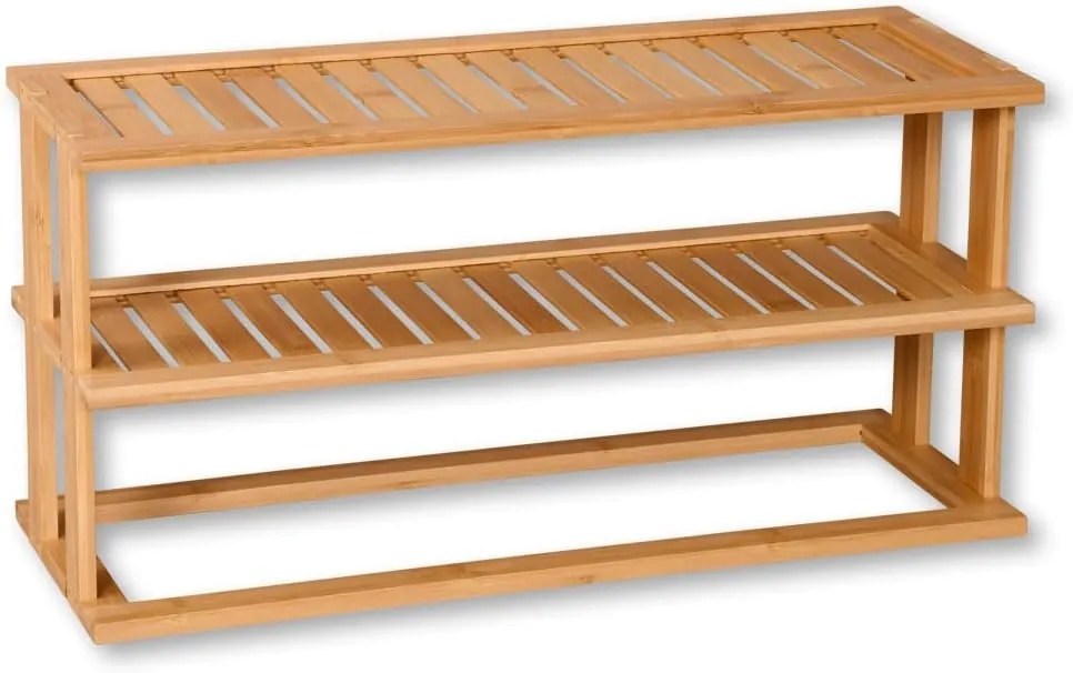 Kesper Prídavná polička do kuchyne, botník, bambusová XXL - 55x20x27