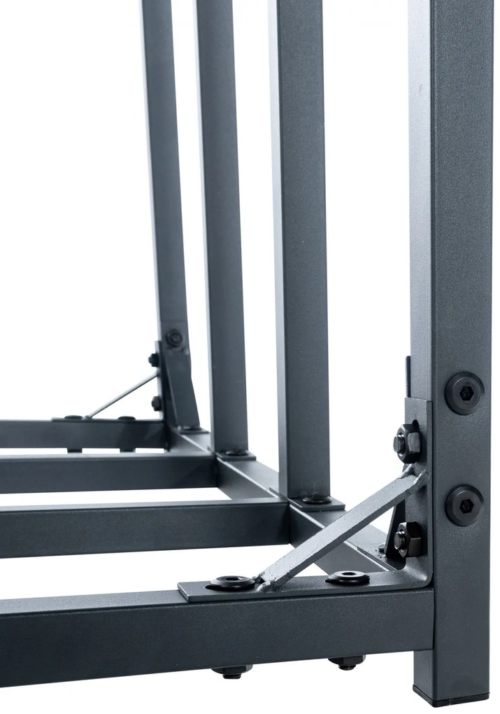 Prístrešok na palivové drevo Ruston XXL - 185x70x185 cm, hliník - antracit