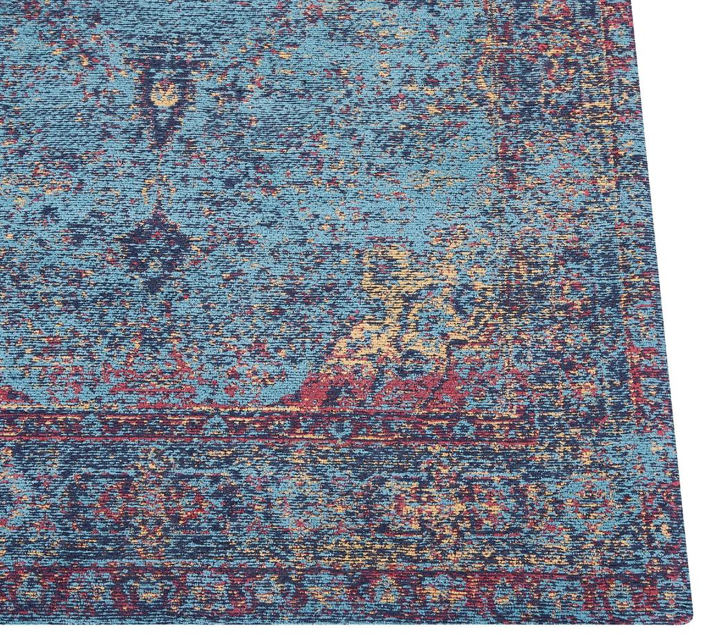 Bavlnený koberec 200 x 300 cm modrý KANSU Beliani