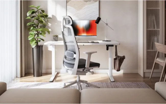 Elektrický výškovo nastaviteľný stôl Mark Adler Leader 7.3 biely