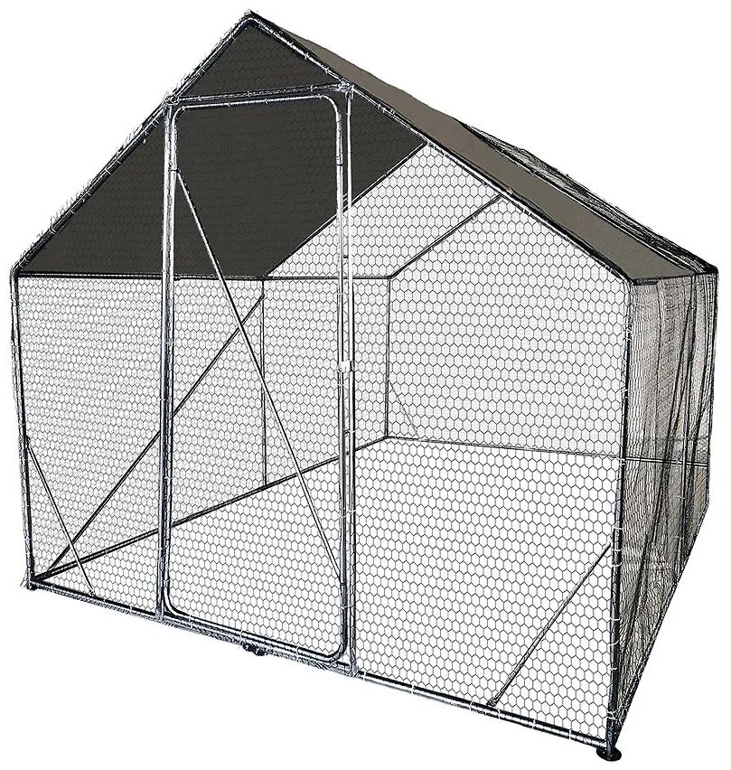 Kovová klietka na hydinu 200x300x220 cm