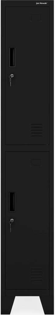 Šatníková skriňa pre zamestnancov čierna BARTEK 1 Plus 292 x 1720 x 450 mm