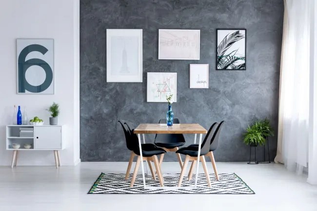 Set štyroch jedálenských stoličiek K-NANTES DSW čierne (4 ks)