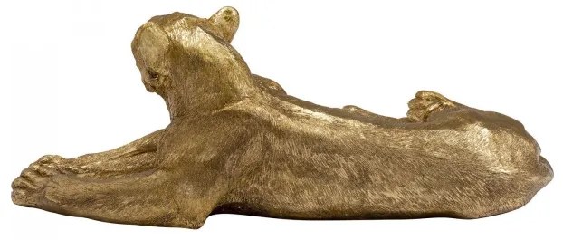KARE DESIGN Dekoratívny predmet Lion zlatá 40 × 113 × 58 cm