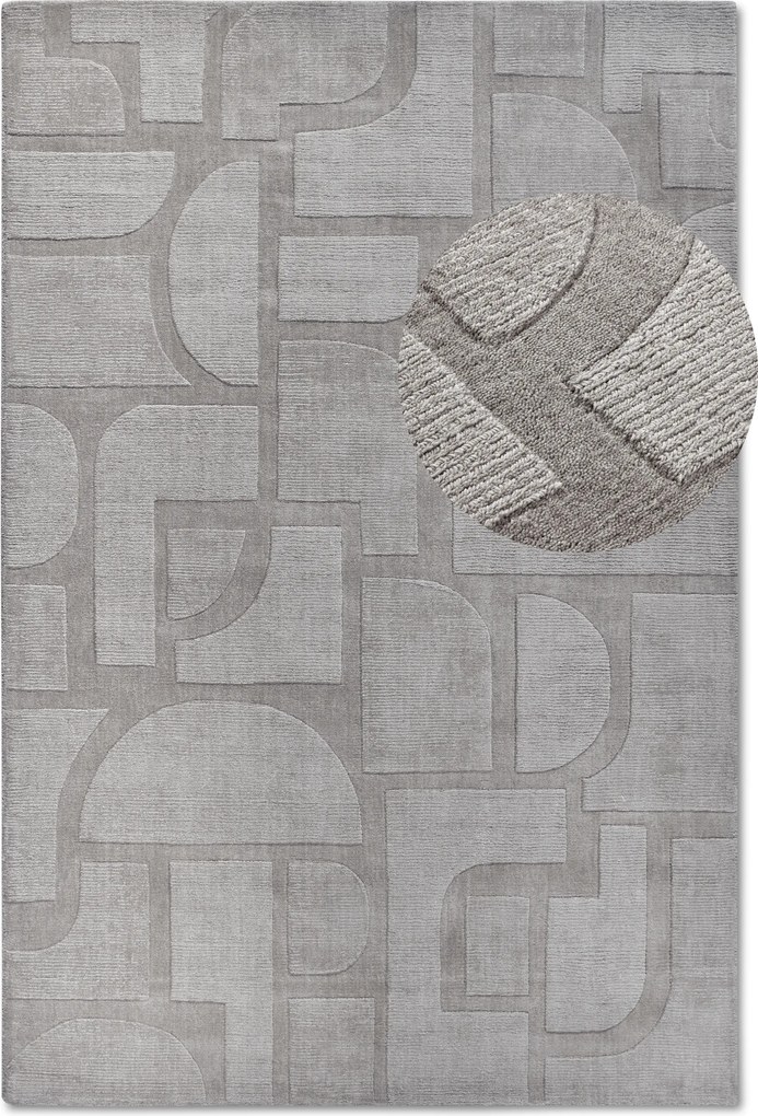 Kusový koberec Villeroy & Boch 106174 Grey, 120x170, šedá, obývacia izba, Villeroy & Boch