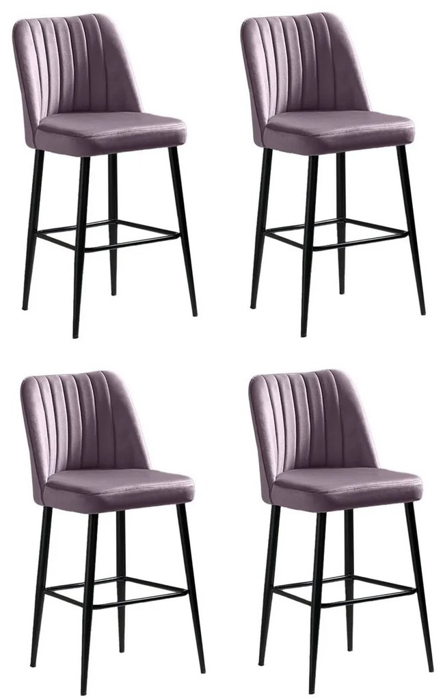 Súprava barových stoličiek Vento Lilac, 4 ks, 4 ks