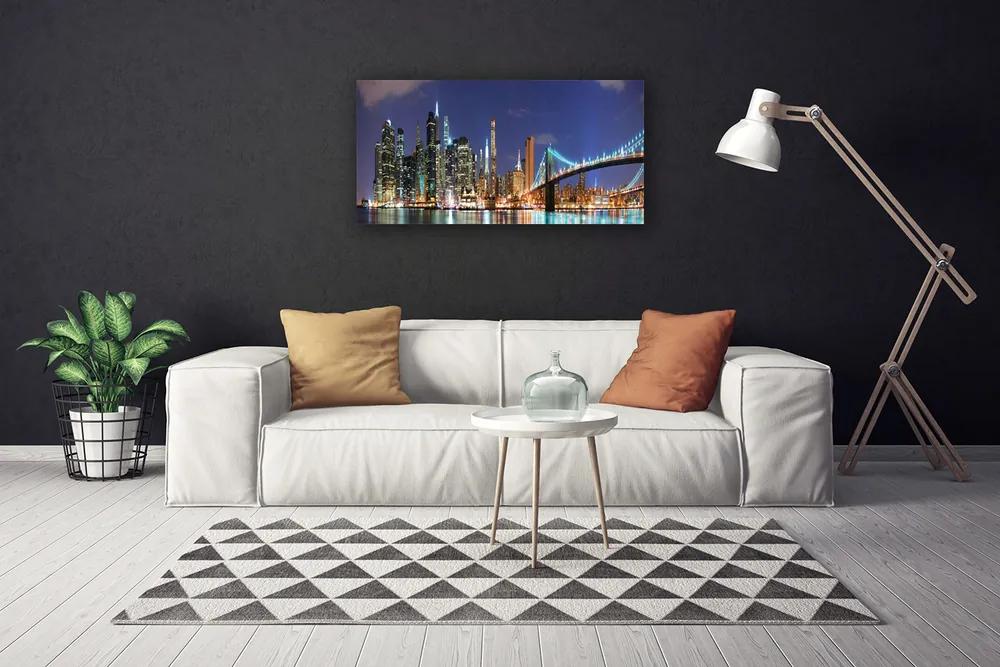 Obraz na plátne Most mesto architektúra 100x50 cm