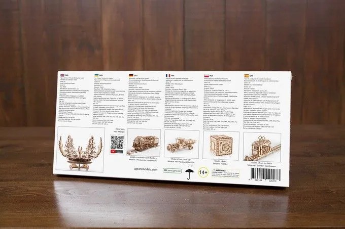 Ugears 3D puzzle Květina 101 ks