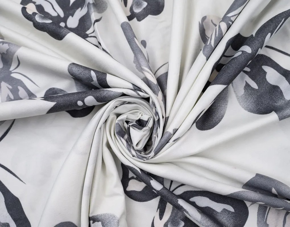 Obliečky z mikrovlákna BLACK BUTTERFLY krémové Rozmer obliečky: 2 ks 70 x 80 cm | 160 x 200 cm