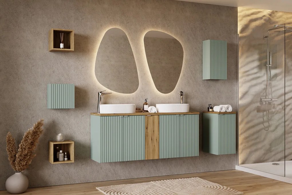 Súprava keramického umývadla na dosku a výpuste Beyond 5 biela