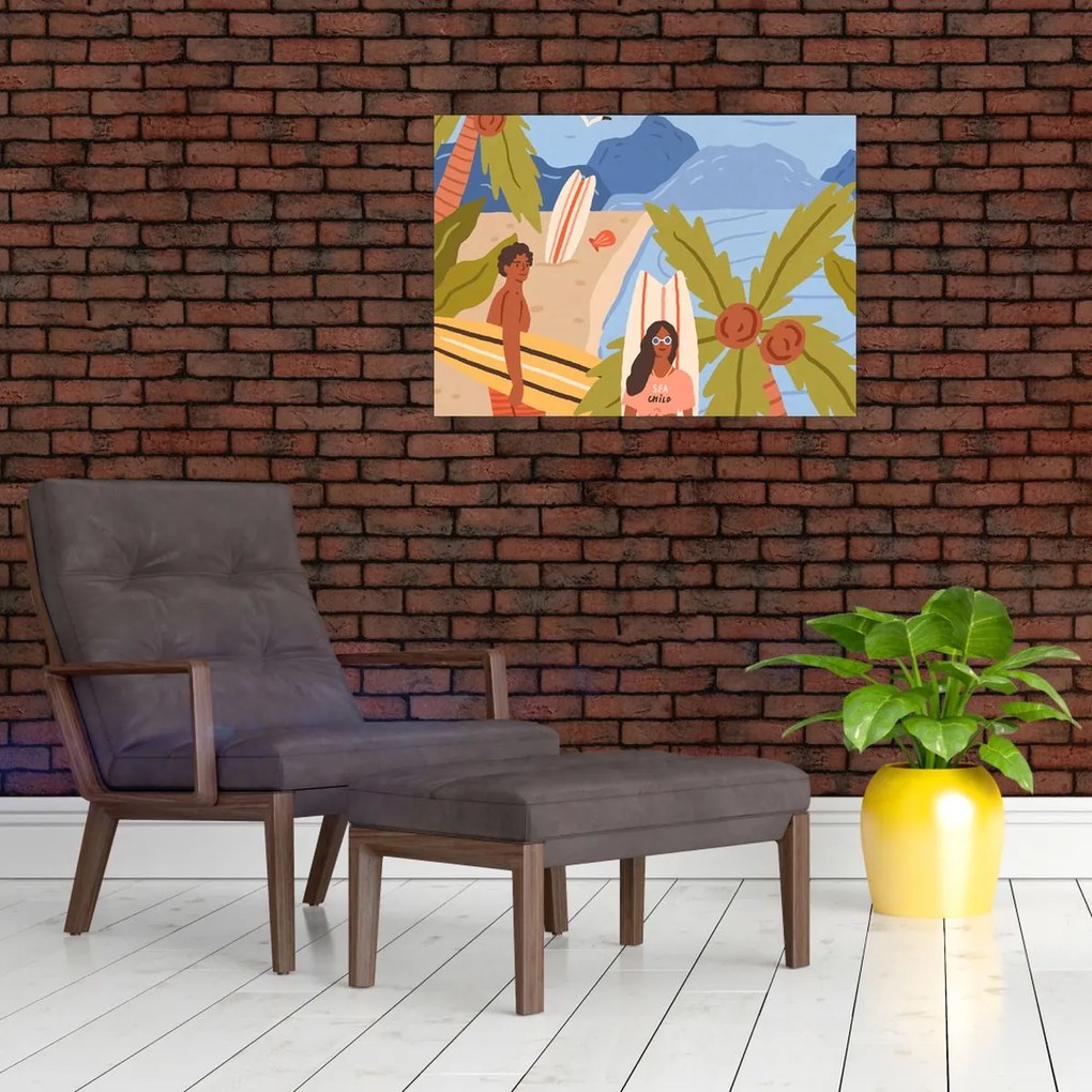 Sklenený obraz - Enjoy your life (70x50 cm)