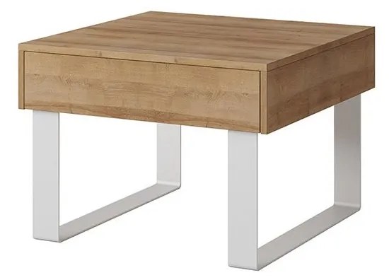 Konferenčný stolík Bralani BR13, Farby: biela / biely lesk