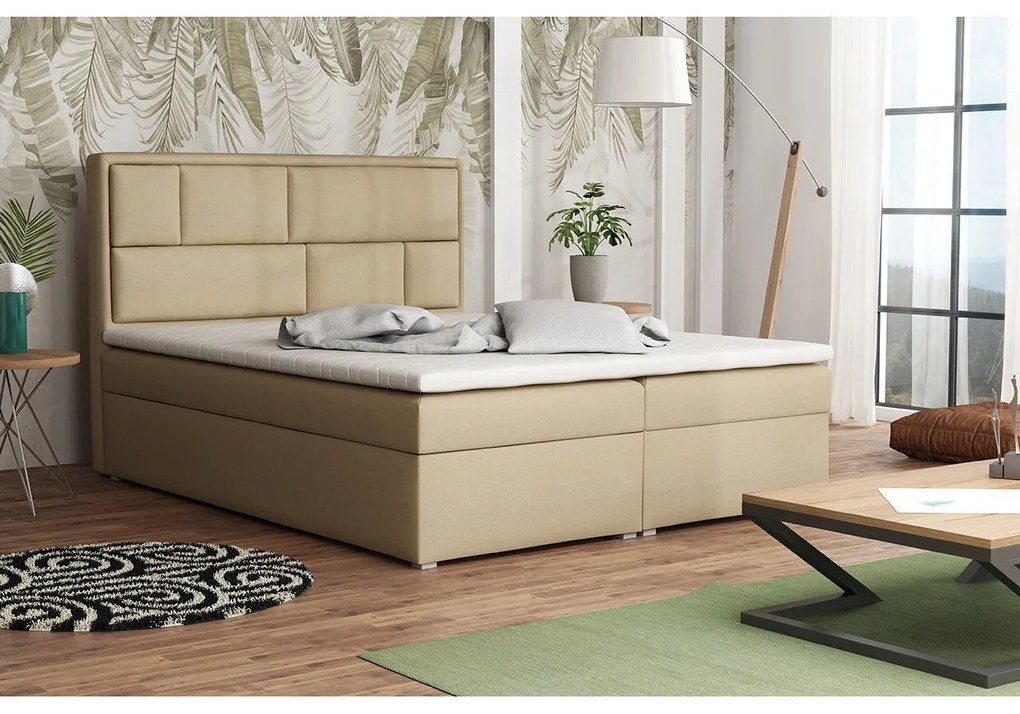 Kontinentálna posteľ Nido Box, Rozmer postele: 140x200, Dostupné poťahy: Victoria 14 865
