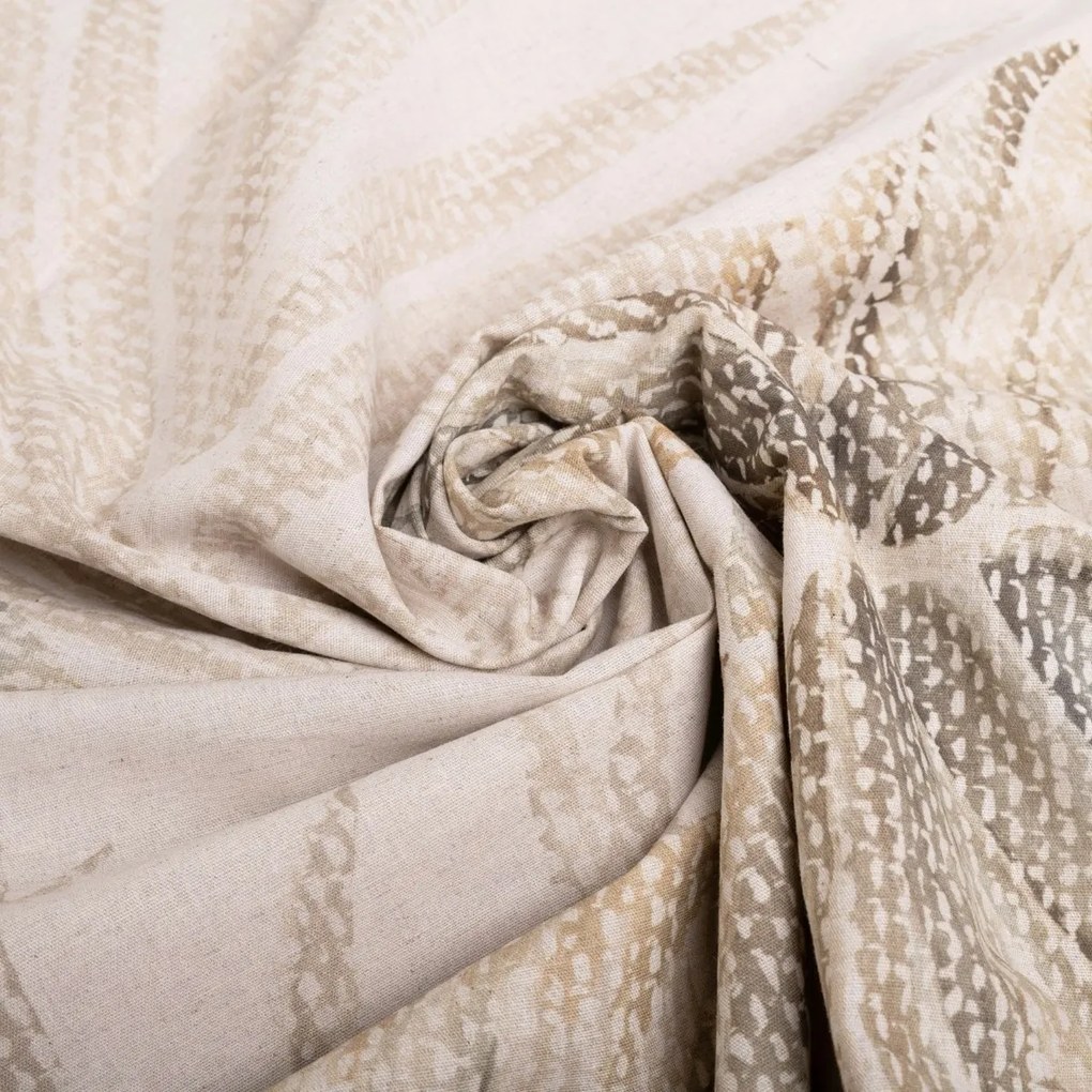 Obliečky zo zmesi bavlny a ľanu Monstera, 220 x 200 cm, 2 ks 70 x 80 cm