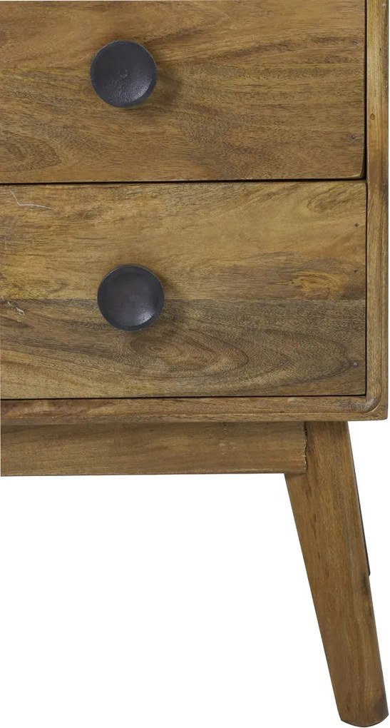 Drevená nízka komoda Espita so šuplíkmi - 40*40*80cm