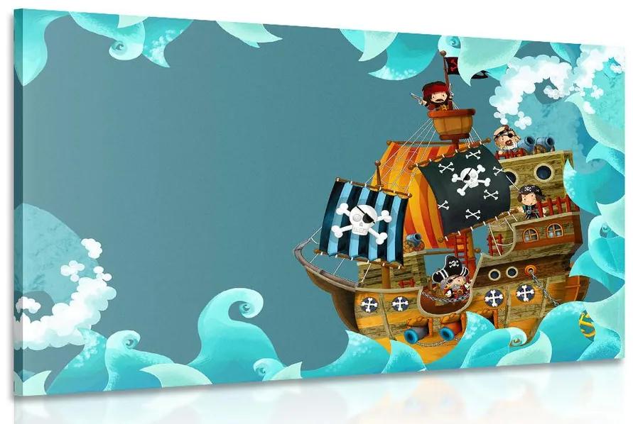 Obraz pirátska loď na mori Varianta: 120x80