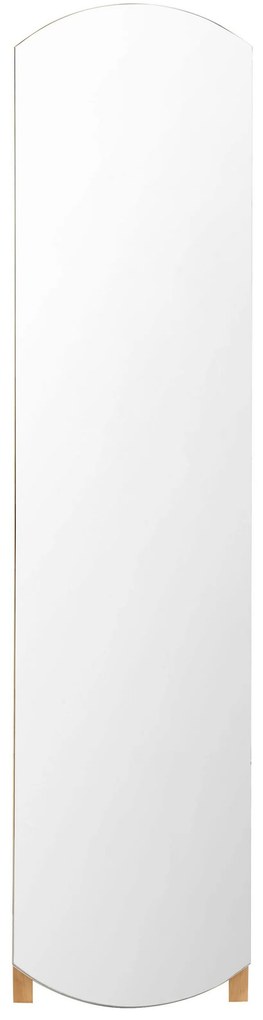 Stojace zrkadlo 35 x 150 cm svetlé drevo CHERBOURG Beliani