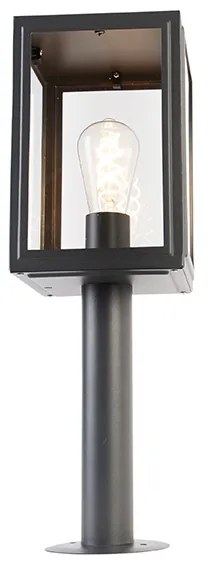 Vonkajšia lampa na stĺp sivá 50 cm IP44 - Sutton