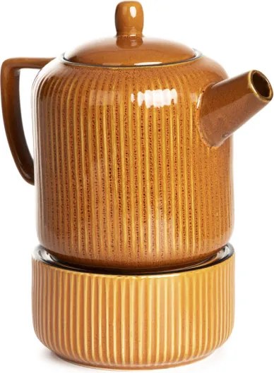 Džbán na čaj MIRANDE s ohrievačom 855578 950 ml