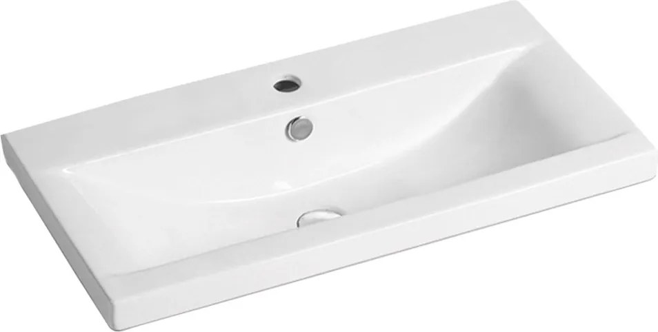 Mereo, Mereo Vigo, kúpeľňová skrinka s keramickým umývadlom 81 cm, biela, MER-CN312
