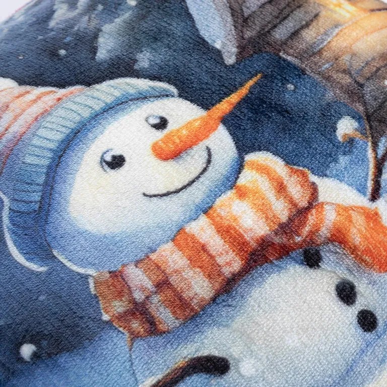 Súprava 2 ks obliečok na vankúšiky z mikroplyšu SNEHULIAK 40 x 40 cm