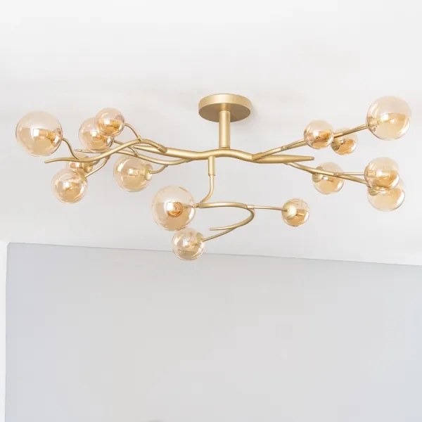 Brilagi - LED Prisadený luster MISTEL 15xG9/3W/230V zlatá