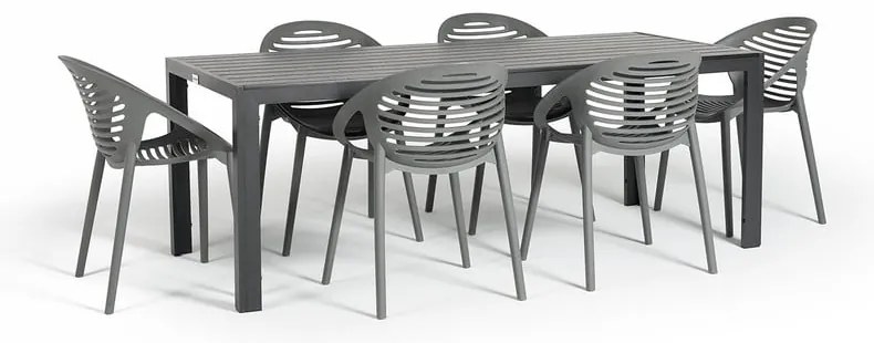 Sivá stohovateľná záhradná stolička Bonami Essentials Joanna