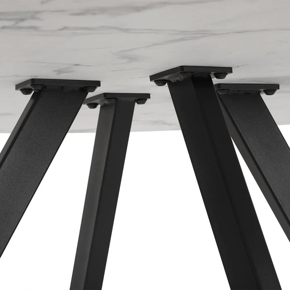 Jedálenský stôl AVENBERG RONDO Ø120 biely