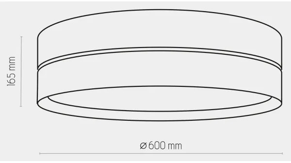 Stropné svietidlo HILTON 4xE27/15W/230V pr. 60 cm mosadz/čierna