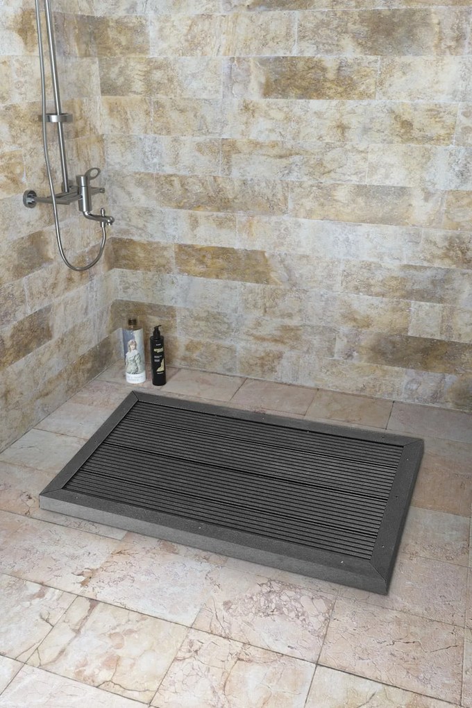 InternetovaZahrada Sprchová rohož 101x63x5,5cm - antracit