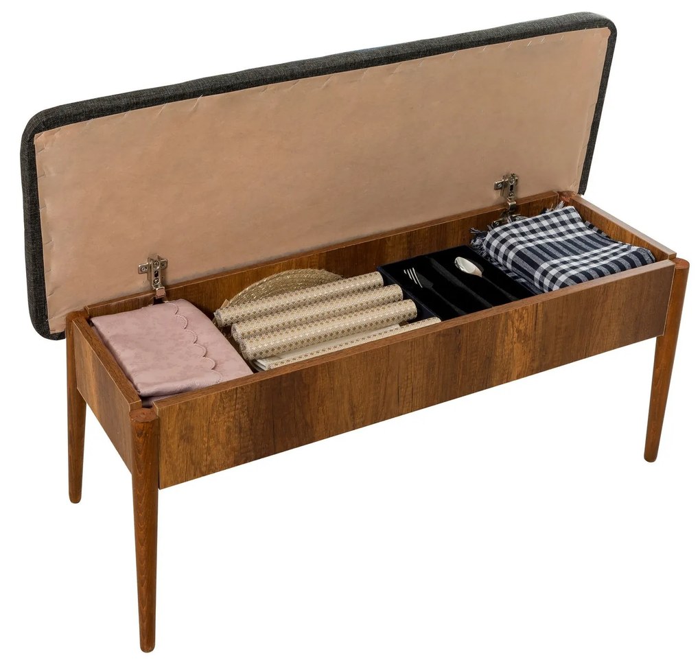 Jedálenský set Vina 4D orech/antracit