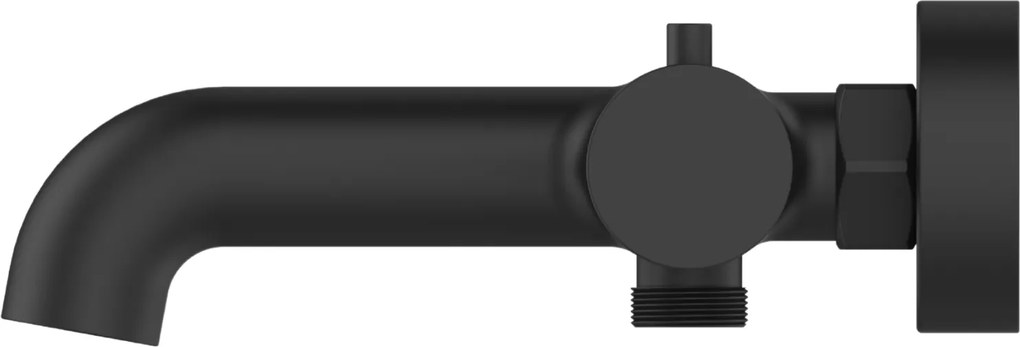 Invena Termora, termostatická vaňová batéria, čierna matná, INV-BT-W1-004-V