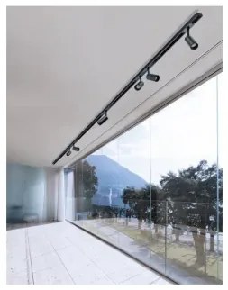 LED svietidlo do lišty Alfa Nikki 2 Track Magnetic 2X3W 3000K čierne/Bk