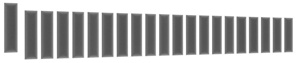 Set 20 čalúnených panelov Quadra 210x90x60 cm (sivá). Akcia -19%. Vlastná spoľahlivá doprava až k Vám domov. 1052011