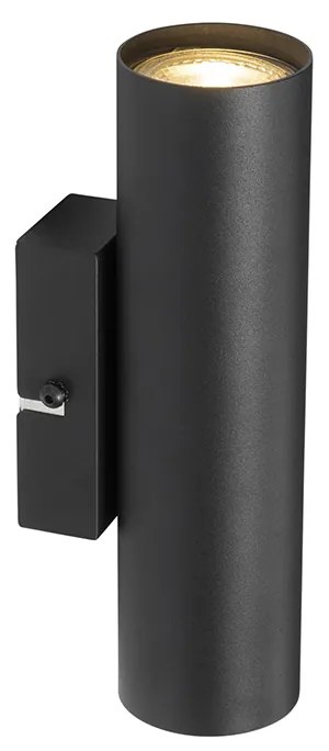 Moderná inteligentná nástenná lampa čierna vrátane 2 Wifi GU10 - Jeana