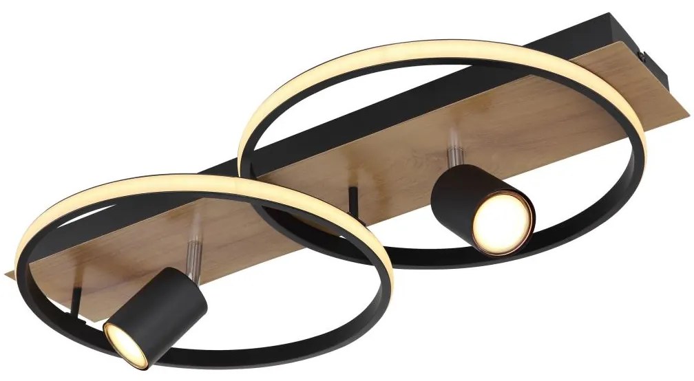 Globo 67309-36 - LED Stropné svietidlo DANNY 2xLED/18W/230V + 2xGU10/35W/230V