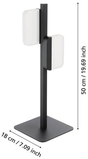 Eglo 98878 - LED stolná lampa ERVIDEL 2xLED/4,5W/230V