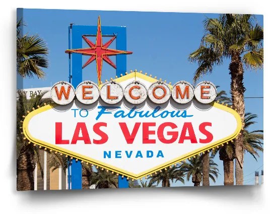 Sablio Obraz Welcome to Las Vegas - 90x60 cm