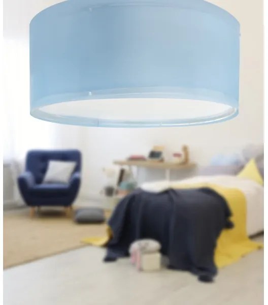 Dalber 42006T - Detské stropné svietidlo COLOR LIGHT 2xE27/15W/230V modrá