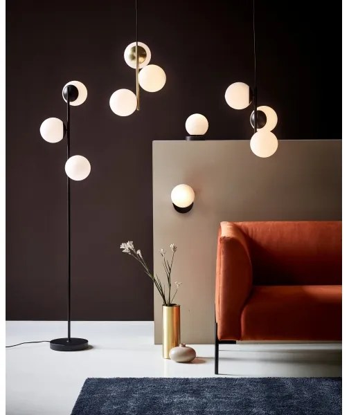Nordlux - Stojacia lampa LILLY 3xE14/25W/230V čierna