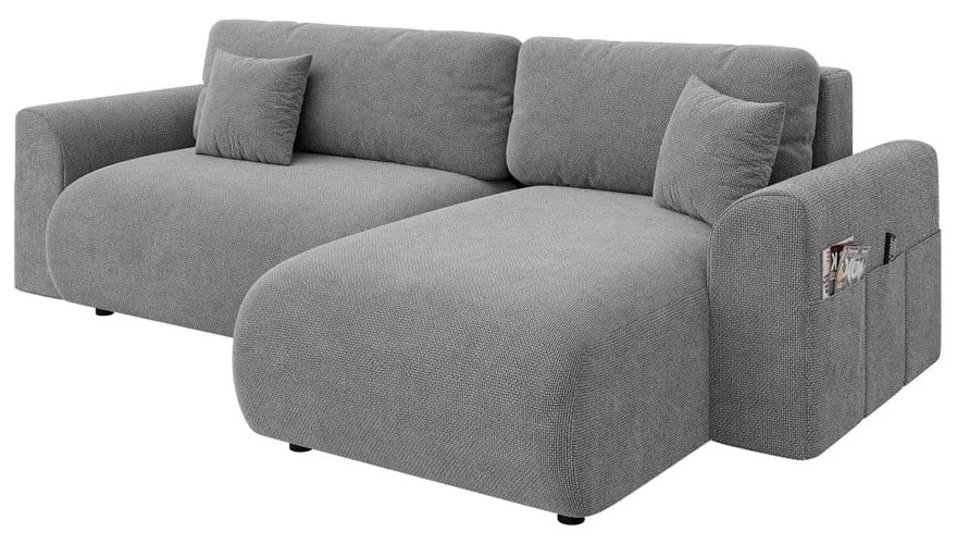 Sivá rozkladacia rohová pohovka (variabilná) Lorine – Ropez